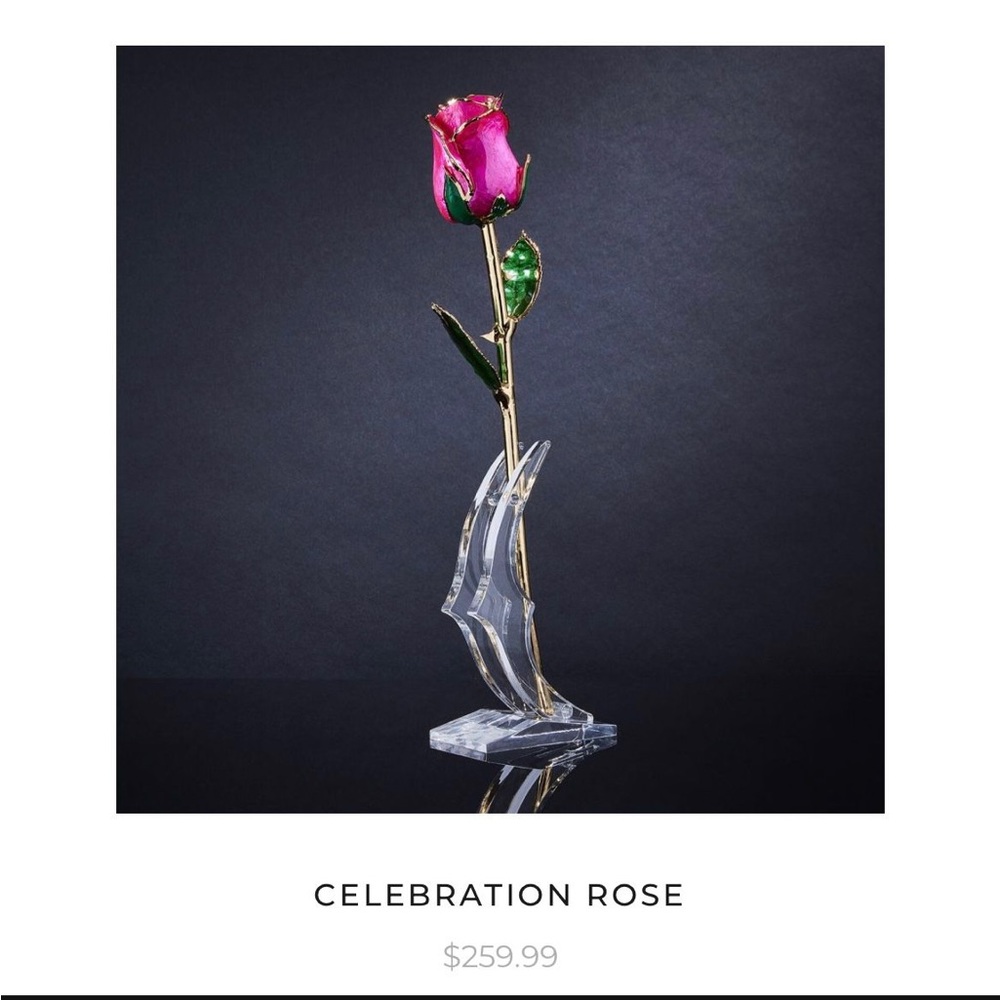 Classic Eternal Rose with display stand